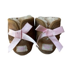 Baby Ugg Jesse Bow Bootie In Pink
